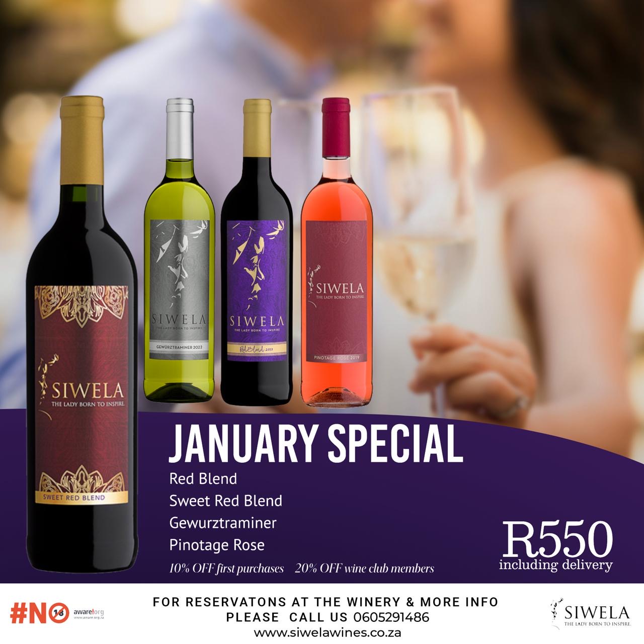 SIWELA WINES JANUARY SPECIAL